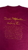 Vintage Stanfeld's Shirt 1993 Sarah McLachlan Fumbling Towards Ecstasy Single Stitch Made In Canada Rot XXL