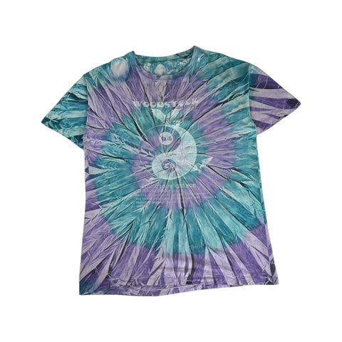 Vintage Woodstock Shirt 1994 Saugerties 25th Anniversary Tie Dye Single Stitch Bunt XL-XXL