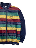 Rare! 80s Adidas Damen Sportjacke/-Weste Made In West Germany Gestreift Bunt D40