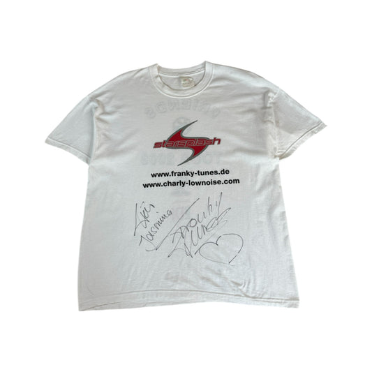 Fruit Of The Loom Shirt 2003 Friends Tour Pioneer Pro DJ Mit Unterschriften Weiß XL