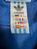 1999 Adidas Regenjacke Blau Gelb XL