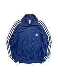 80s Adidas Sportjacke Firebird Made In Hong Kong Dunkelblau M