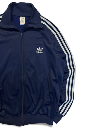 80s Adidas Sportjacke Firebird Made In Hong Kong Dunkelblau M