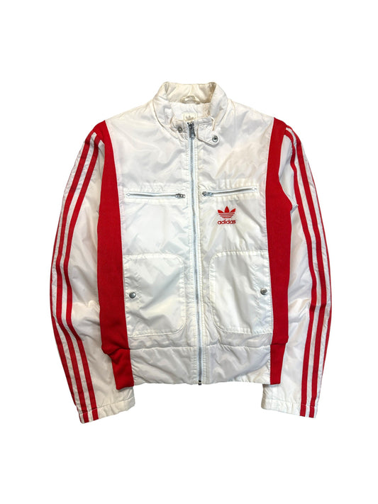 2005 Adidas Damen Jacke Retro Weiß Rot 36 S