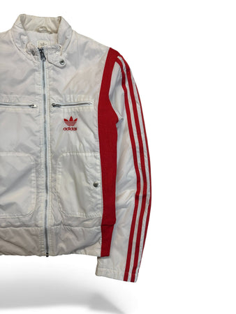 2005 Adidas Damen Jacke Retro Weiß Rot 36 S