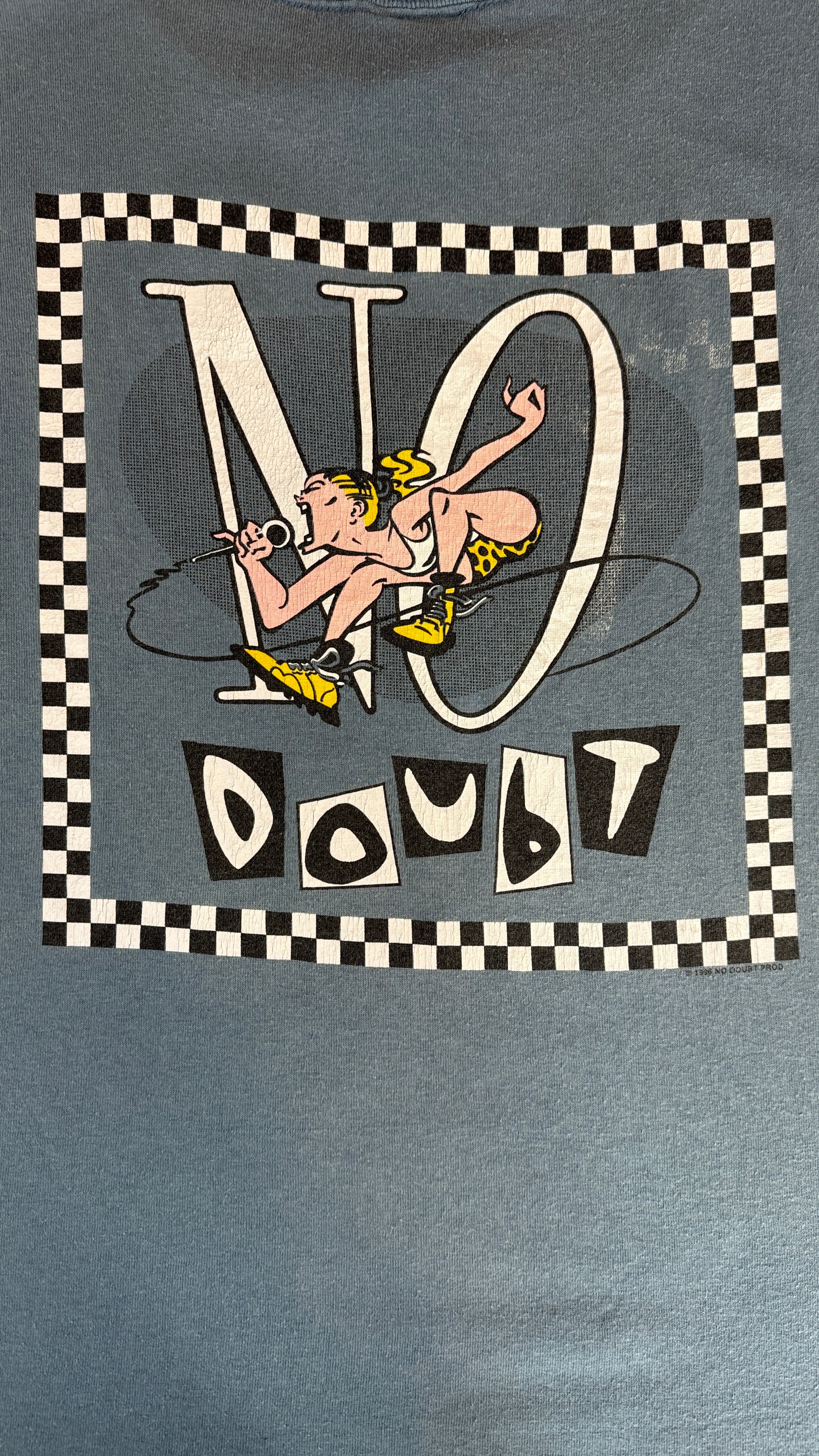 Vintage Wild Oats Shirt 1996 No Doubt Single Stitch Made In USA Graugrün L