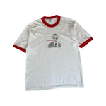 Vintage Soffe Ringer Shirt 1995 The Rentals – "Let Go" Single Stitch Made In USA Weiß Rot