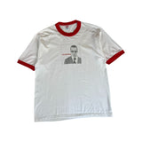Vintage Soffe Ringer Shirt 1995 The Rentals – "Let Go" Single Stitch Made In USA Weiß Rot