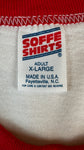 Vintage Soffe Ringer Shirt 1995 The Rentals – "Let Go" Single Stitch Made In USA Weiß Rot