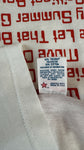 Vintage Soffe Ringer Shirt 1995 The Rentals – "Let Go" Single Stitch Made In USA Weiß Rot