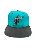 90s Drew Pearson MLB Cap Florida Marlins Snapback Türkis