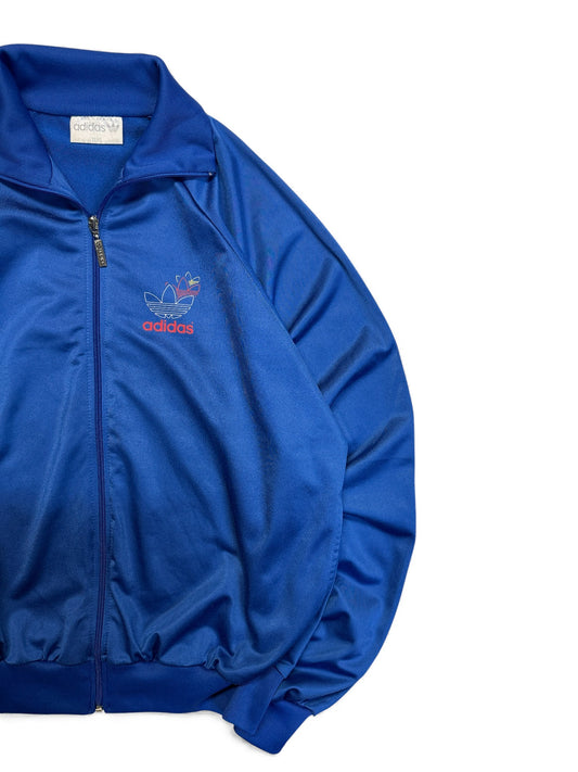 Early 90s Adidas Sportjacke Ventex Made In Mauritius Blau L-XL