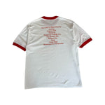 Vintage Soffe Ringer Shirt 1995 The Rentals – "Let Go" Single Stitch Made In USA Weiß Rot