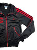 70s Adidas Sportjacke "Swinger" SSV Schwäbisch Hall Schwarz Rot 46 S-M