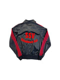 70s Adidas Sportjacke "Swinger" SSV Schwäbisch Hall Schwarz Rot 46 S-M