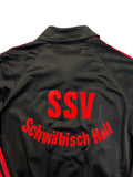 70s Adidas Sportjacke "Swinger" SSV Schwäbisch Hall Schwarz Rot 46 S-M