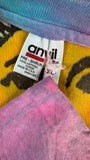 Vintage Anvil Longsleeve 1997 Indigo Girls "Honor the Earth Tour" Batik Made In USA Single Stitch Bunt XL
