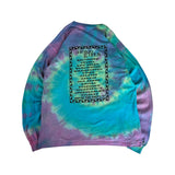 Vintage Anvil Longsleeve 1997 Indigo Girls "Honor the Earth Tour" Batik Made In USA Single Stitch Bunt XL