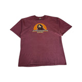 Vintage Liquid Blue Shirt 90s Jerry Garcia Band "JGB Winter Tour 1980" Single Stitch Made In USA Rot XXL