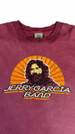 Vintage Liquid Blue Shirt 90s Jerry Garcia Band "JGB Winter Tour 1980" Single Stitch Made In USA Rot XXL