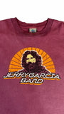 Vintage Liquid Blue Shirt 90s Jerry Garcia Band "JGB Winter Tour 1980" Single Stitch Made In USA Rot XXL