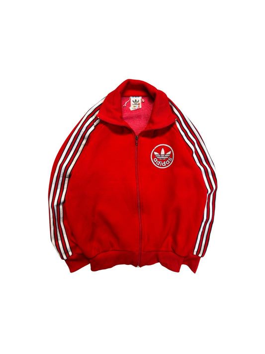 80s Adidas Sportjacke Made In Korea Rot 152 XXS-XS