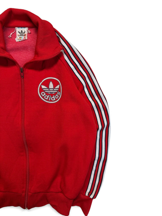 80s Adidas Sportjacke Made In Korea Rot 152 XXS-XS