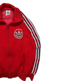 80s Adidas Sportjacke Made In Korea Rot 152 XXS-XS
