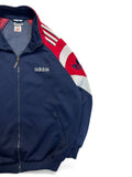90s Adidas Sportjacke "Sitor" Dunkelblau Rot D6 M