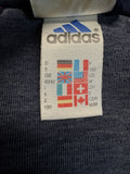 90s Adidas Sportjacke "Sitor" Dunkelblau Rot D6 M