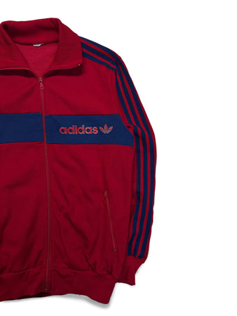 80s Adidas Sportjacke Rot M-L