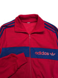 80s Adidas Sportjacke Rot M-L