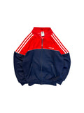80s Adidas Sportjacke Dunkelblau Rot D4 XS-S