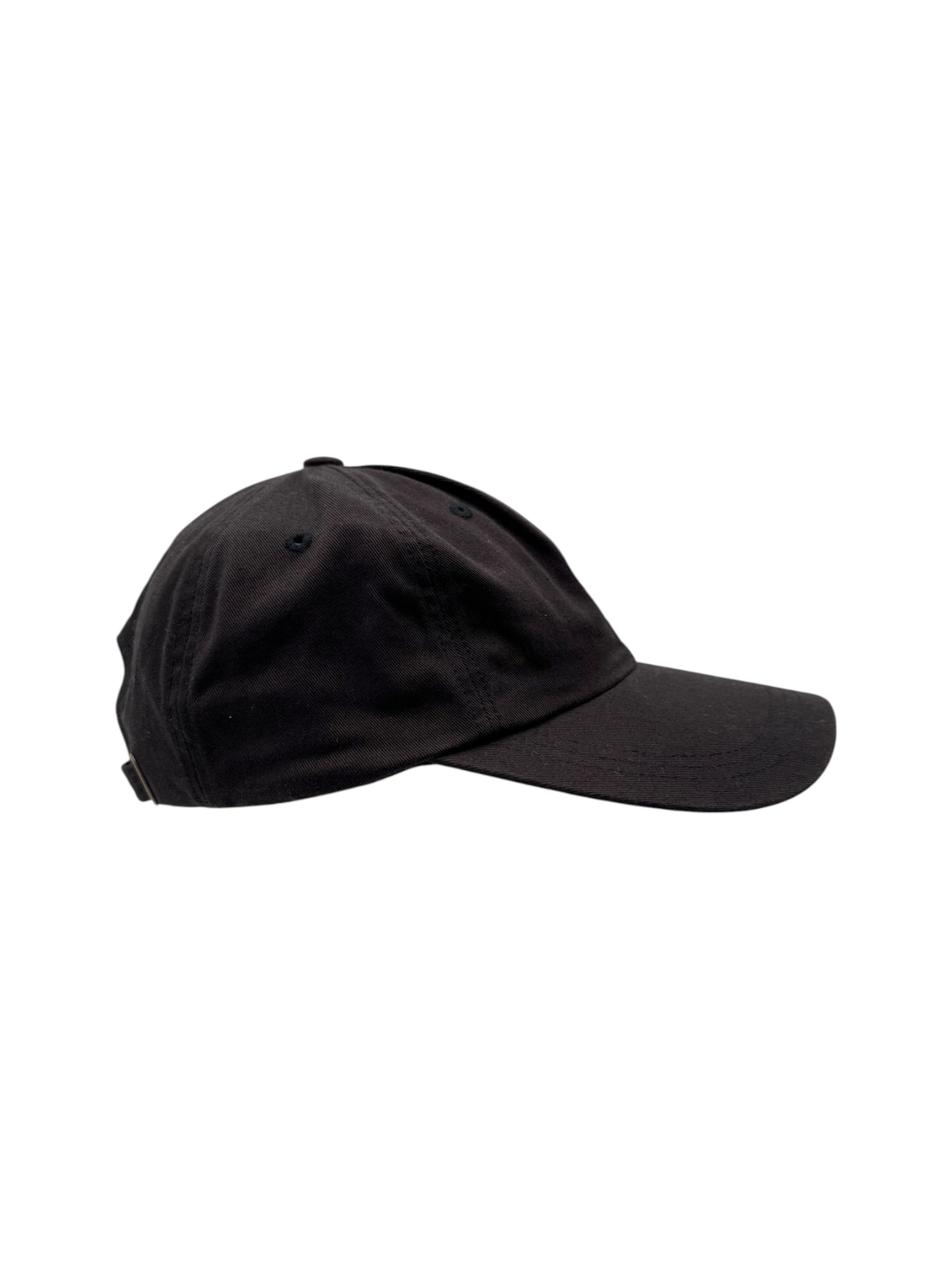 90s Fred Perry Cap Metal Buckle Strapback Schwarz