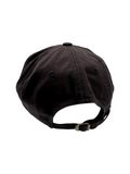 90s Fred Perry Cap Metal Buckle Strapback Schwarz