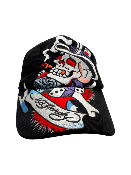00s Ed Hardy Trucker Mesh Cap Snapback Schwarz