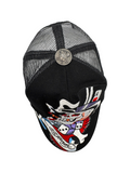 00s Ed Hardy Trucker Mesh Cap Snapback Schwarz