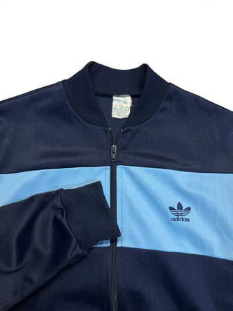 80s Adidas Sportjacke Made In England Dunkelblau M