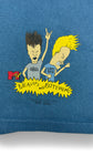 Vintage Stanley Desantis Shirt 90s Beavis And Butt-Head "Death Rock" Made In USA Blau/Grau XL