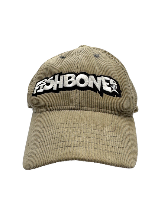 90s Fishbone Corduroy Cap Snapback Braun