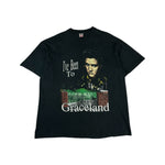 Vintage Fruit Of The Loom Shirt 90s Elvis 'I've Been To Graceland' Made In USA Single Stitch Schwarz XXL
