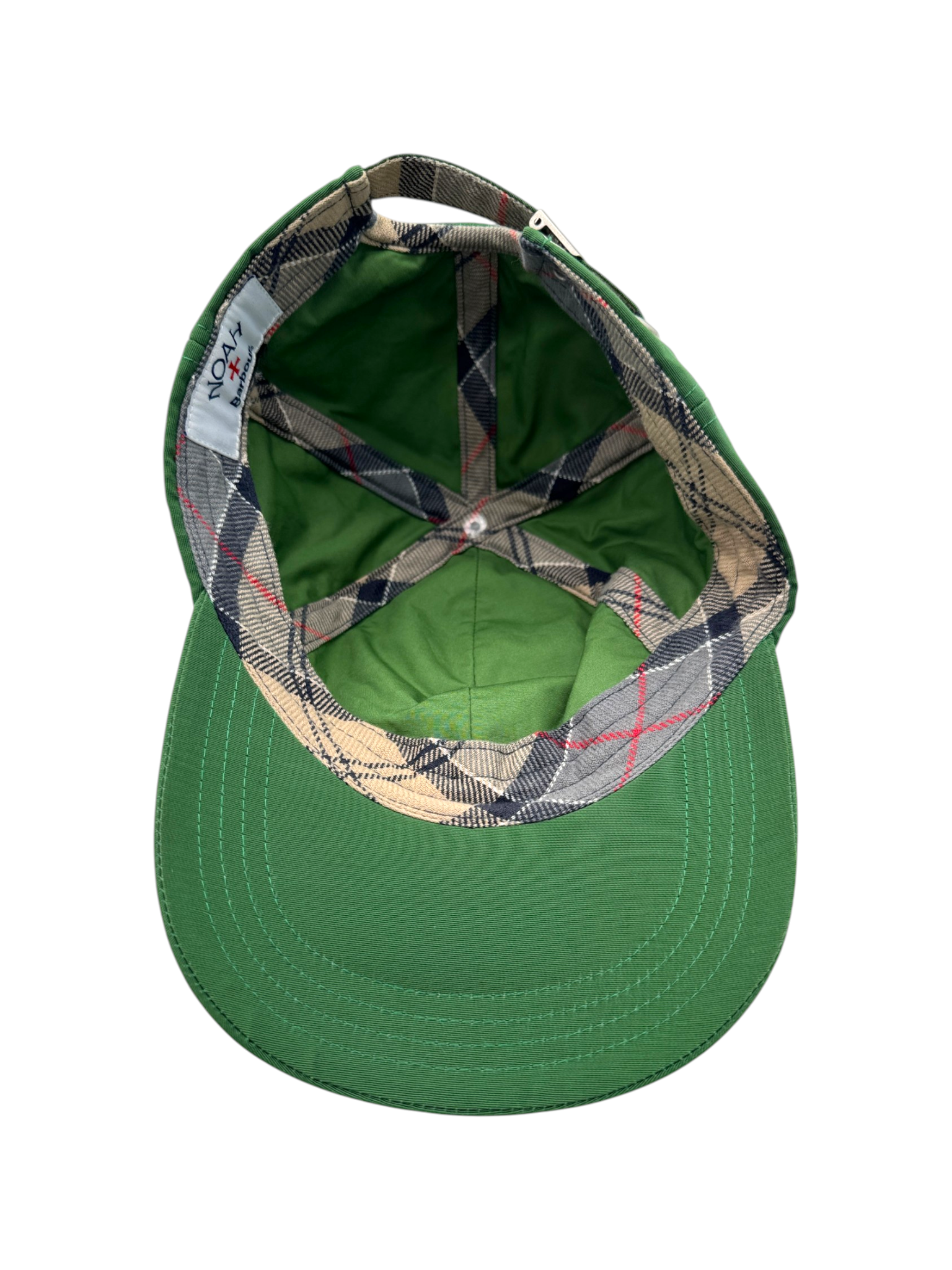 2025 Barbour x NOAH Cap Metal Clip Strapback Grün