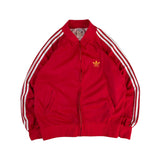 Rare! Vintage Adidas Sportjacke Late 70s ATP Tennis Made In France By Ventex Rot S-M