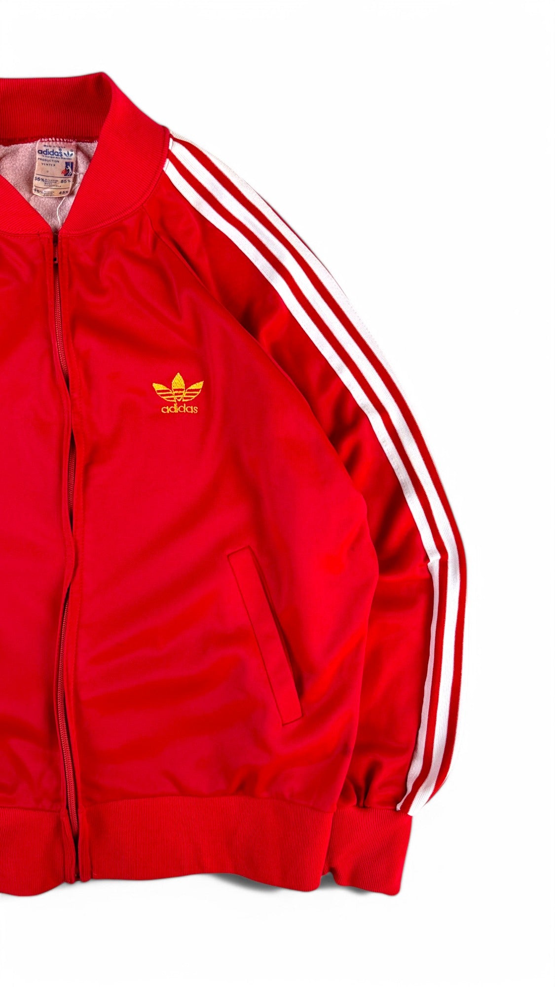 Rare! Vintage Adidas Sportjacke Late 70s ATP Tennis Made In France By Ventex Rot S-M