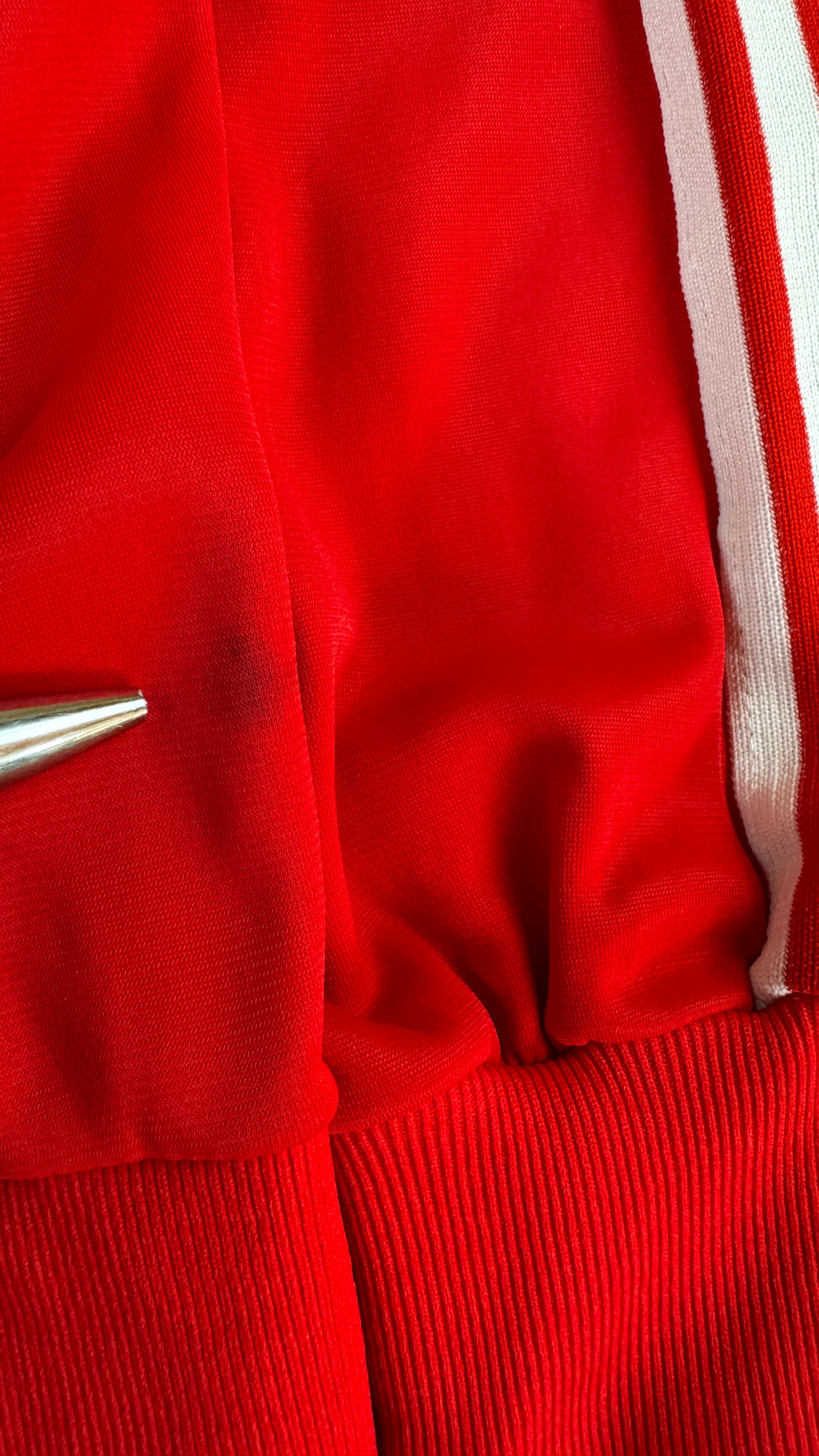 Rare! Vintage Adidas Sportjacke Late 70s ATP Tennis Made In France By Ventex Rot S-M