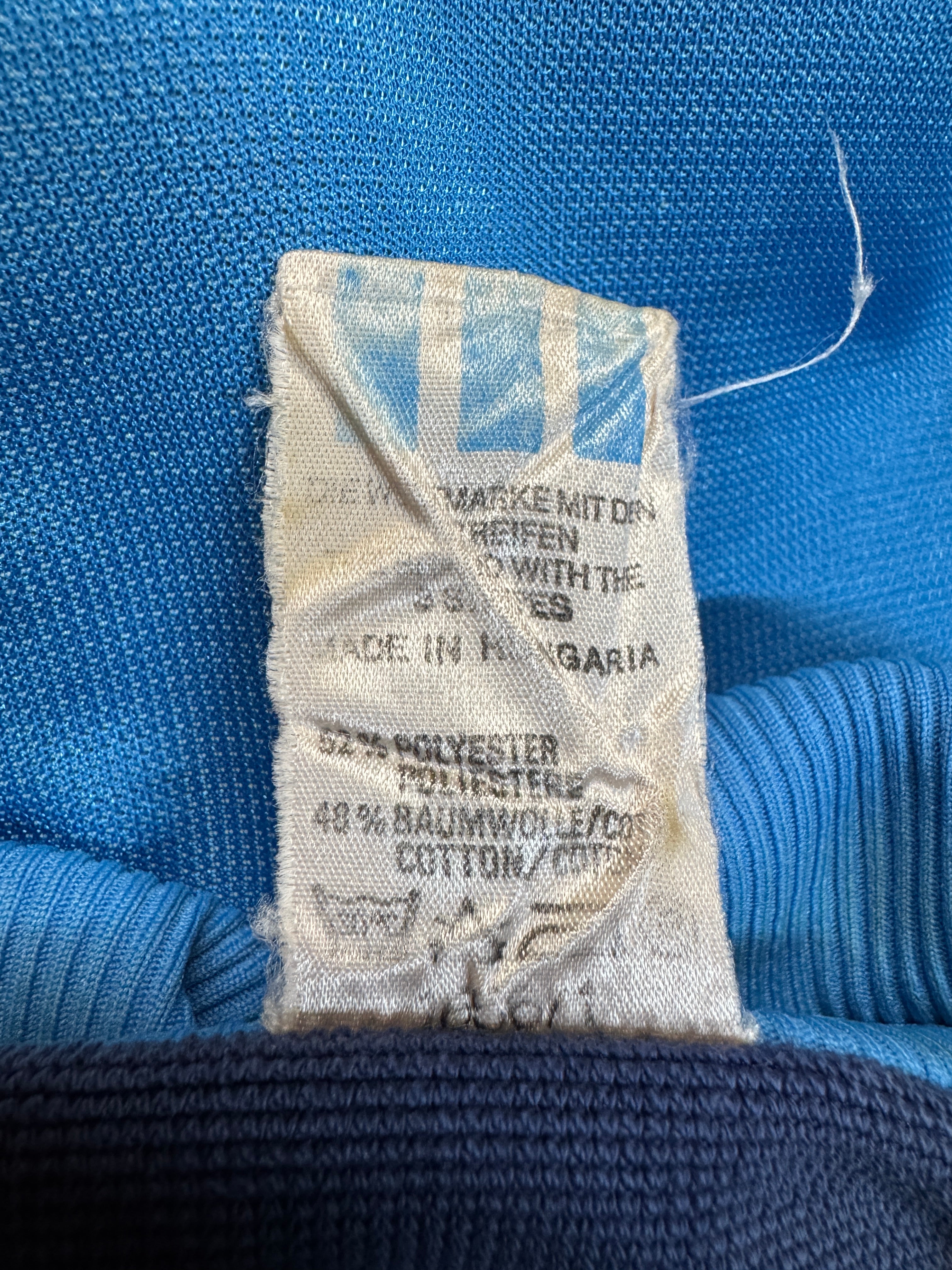 80s Adidas Sportjacke Glänzend Made In Hungaria Blau D56 XL-XXL