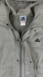 Vintage Adidas Jacke Late 90s Grau Grün L-XL