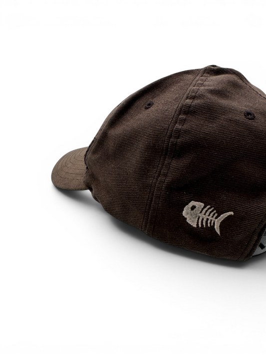 90s Fishbone Cap Snapback Braun