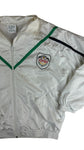 Vintage Adidas Sportjacke 90s Nylon Crest Logo Weiß 50 M