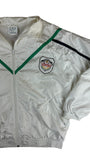 Vintage Adidas Sportjacke 90s Nylon Crest Logo Weiß 50 M
